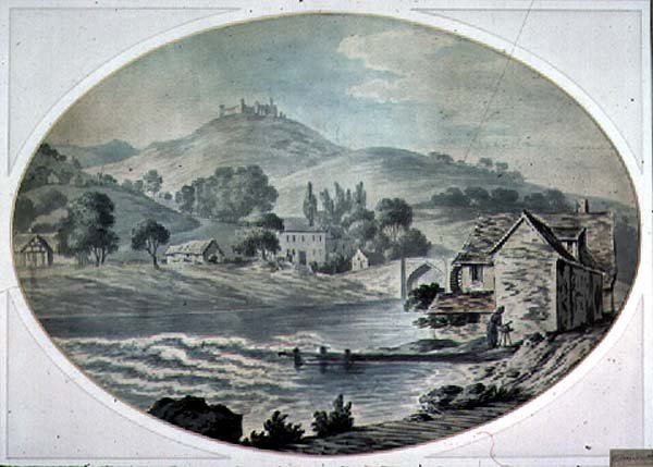 Llangollen, Noord-Wales door Henry William Burgess