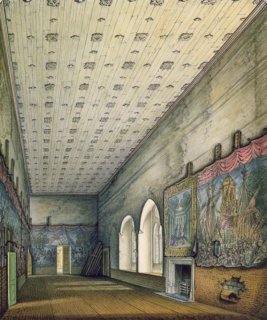 Westminster Palace Chamber, ca. 1817 door William Capon