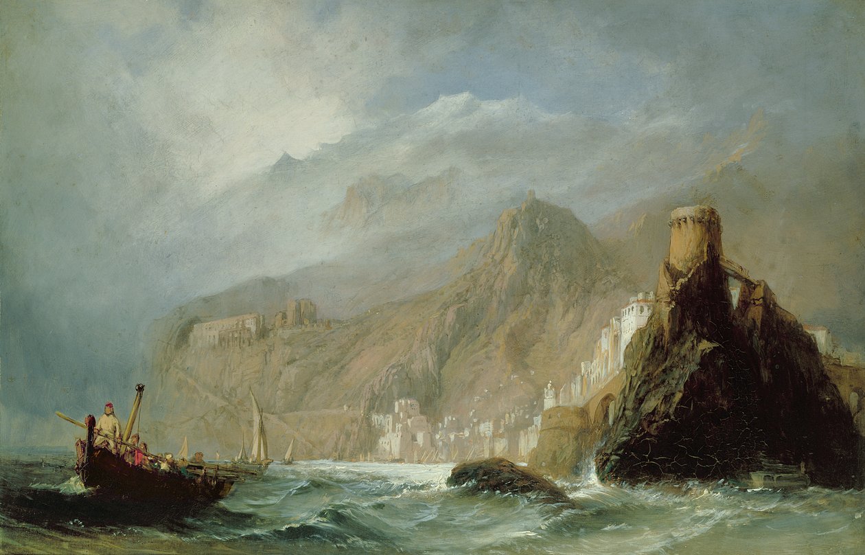 Rotsachtige baai door Clarkson Frederick Stanfield