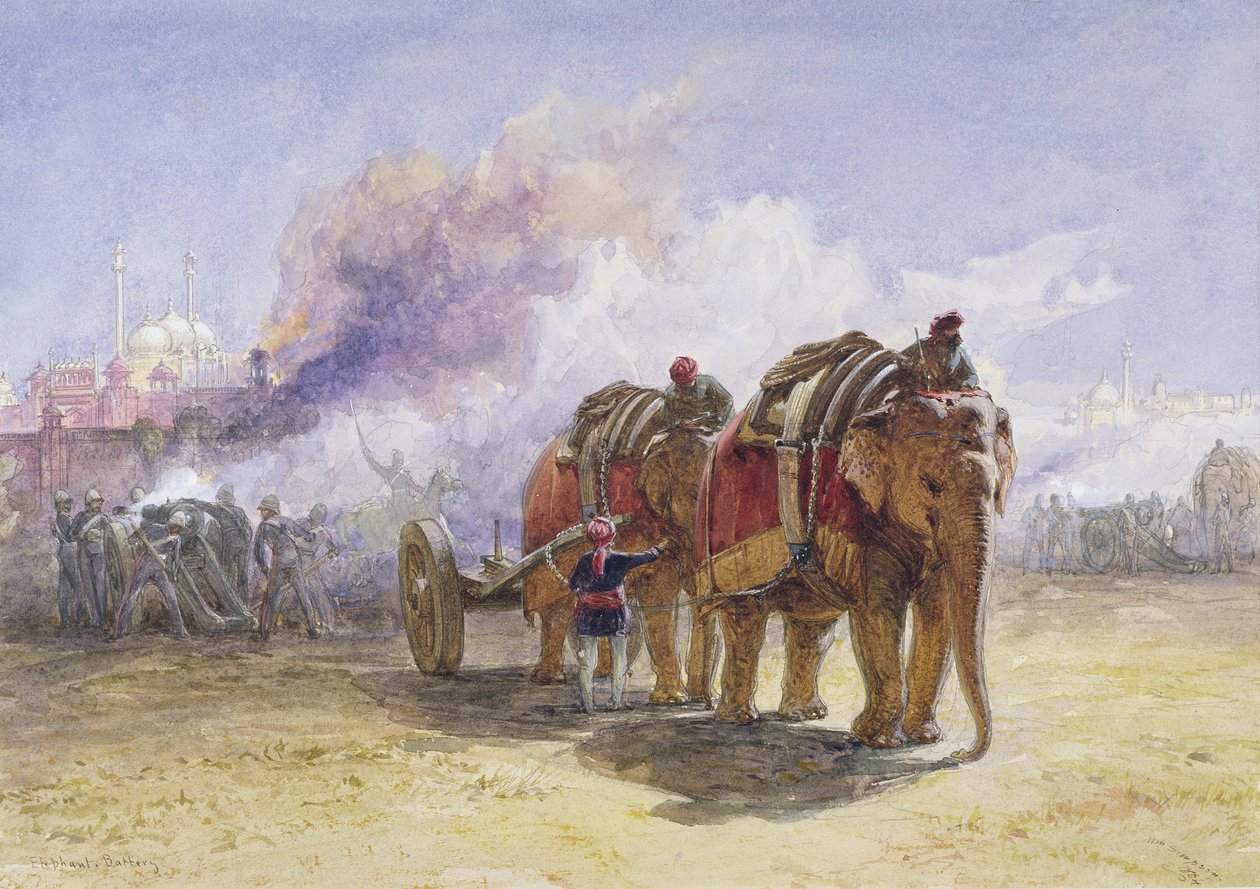Olifantenbatterij, 1864 door William Crimea Simpson