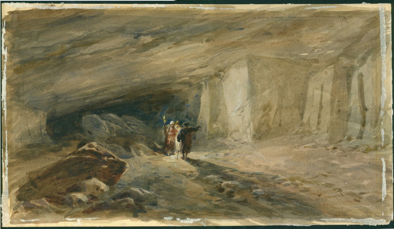 De Steengroeven, Jeruzalem, 1869 door William Crimea Simpson