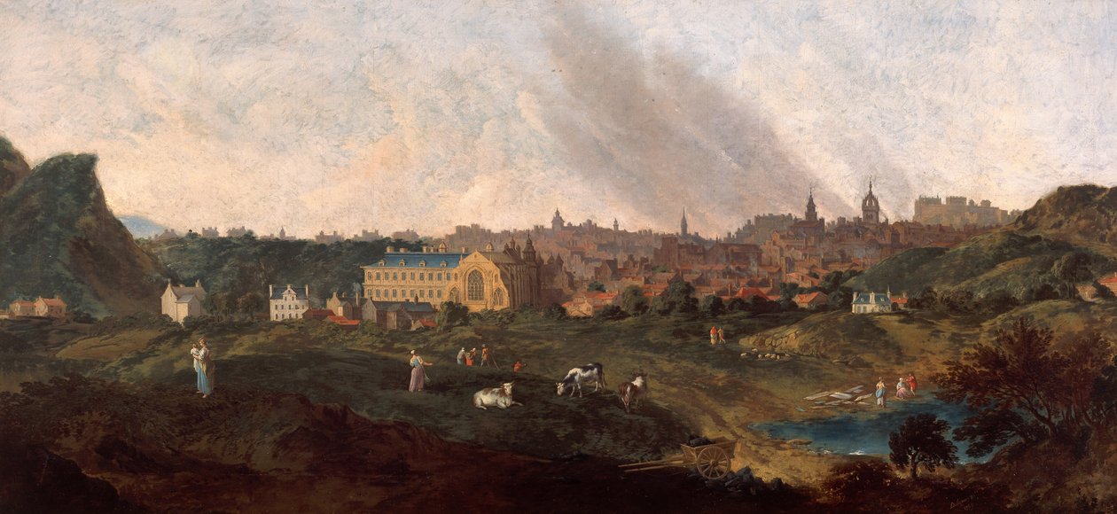 Uitzicht op Edinburgh, 1759 door William Delacour