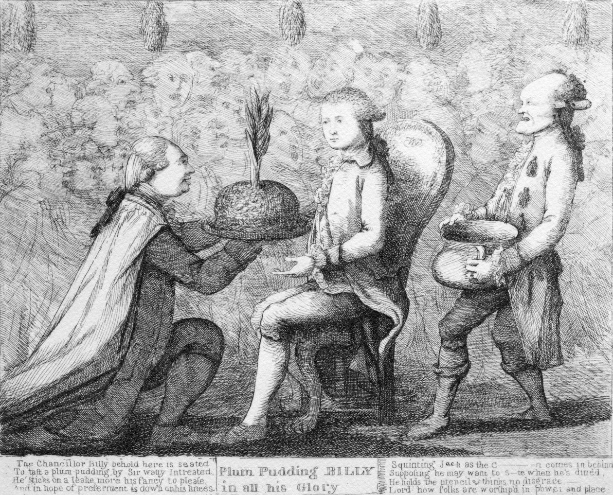 Plum Pudding Billy in al zijn Glorie, naar Dent, 1784 door William Dent