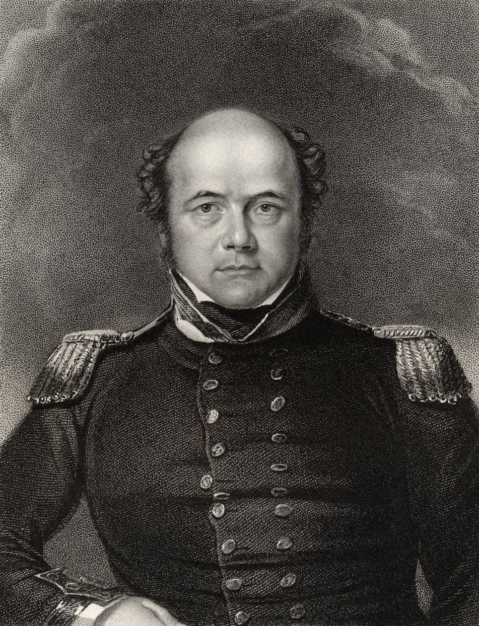 Sir John Franklin, gegraveerd door James Thomson, uit 