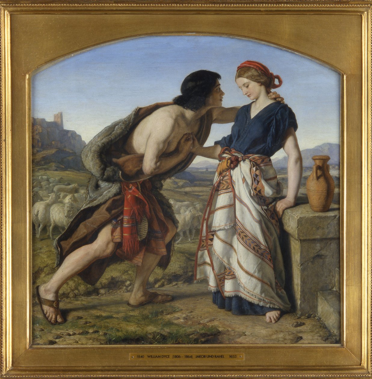 De ontmoeting van Jacob en Rachel, 1853 door William Dyce
