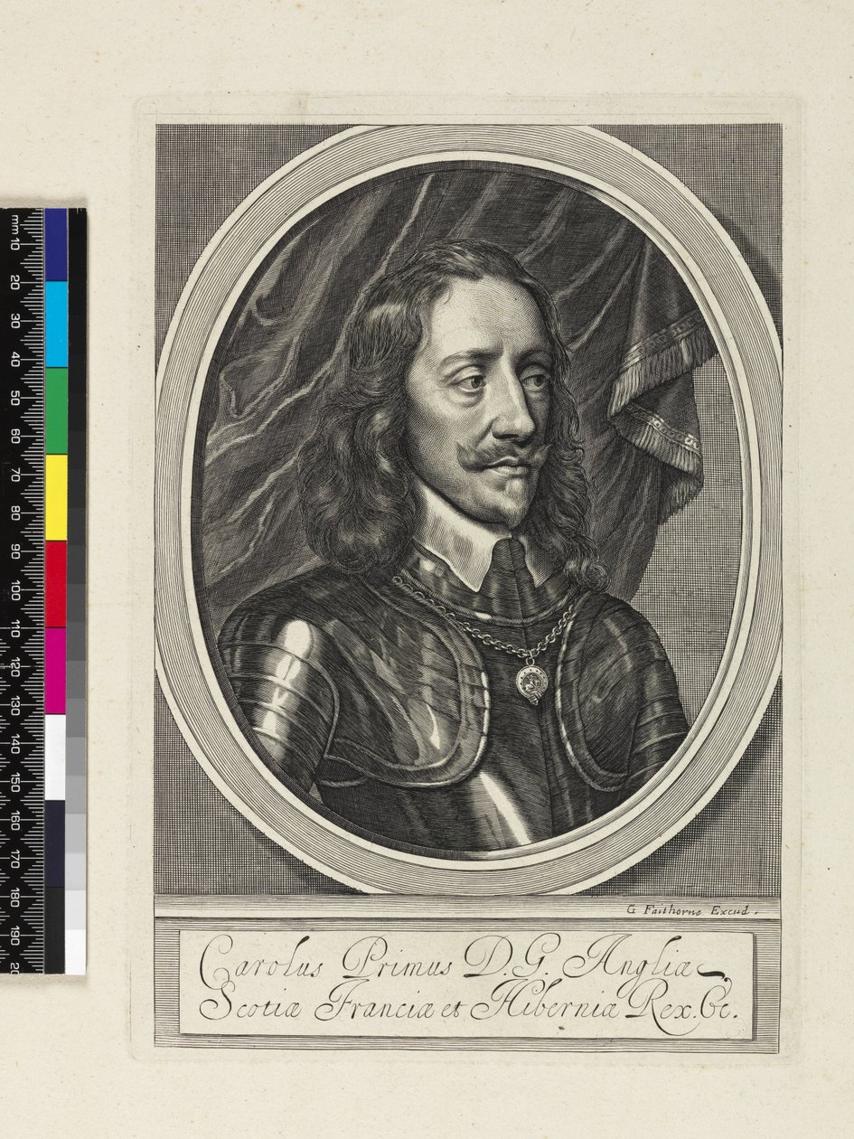Portret van Charles I, 1658 door William Faithorne