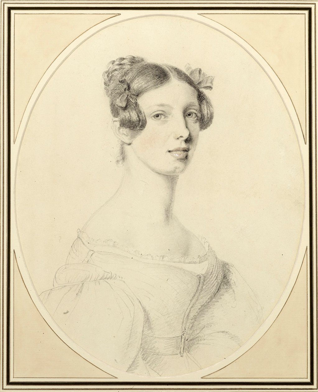 Portret van een dame, ca. 1830 door William Foy