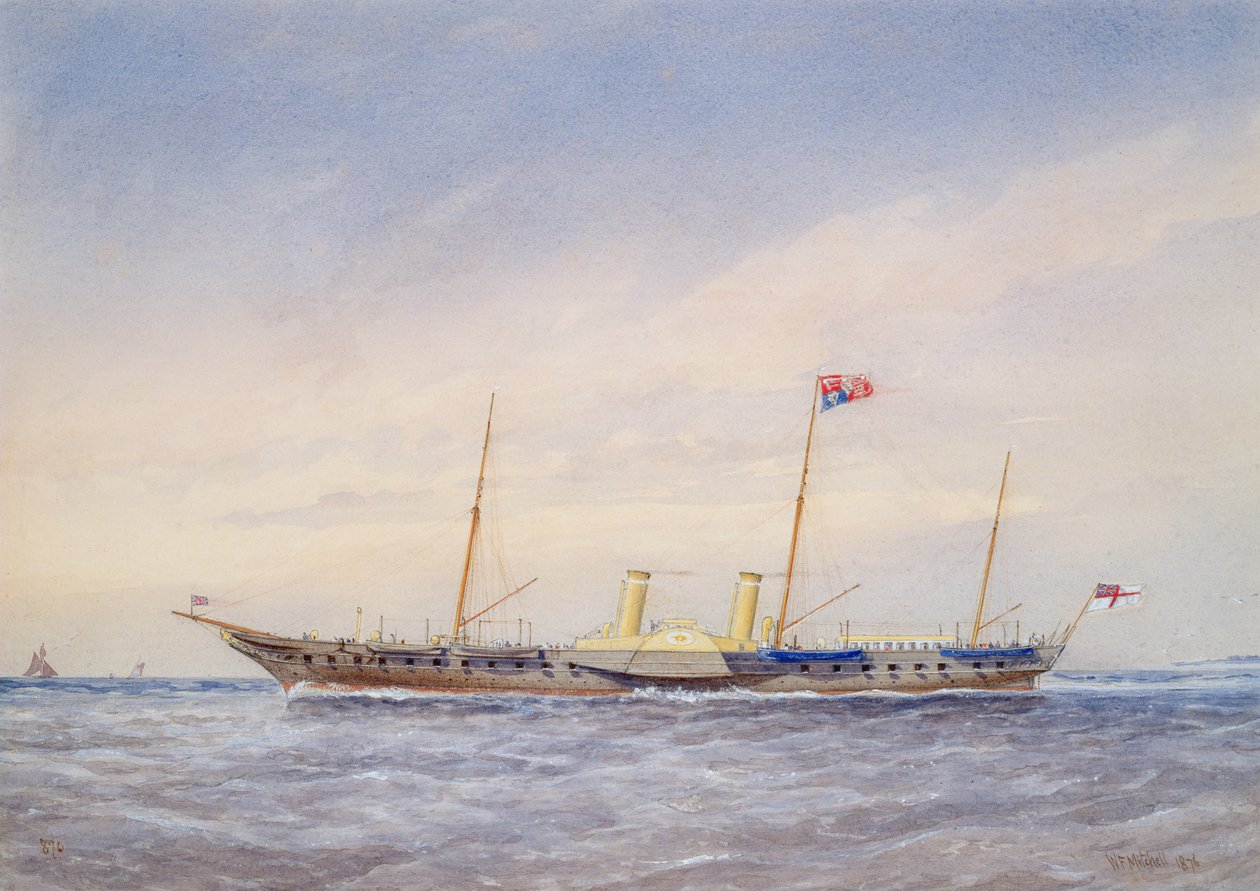 Het Koninklijke Jacht Osbourne, 1876 door William Frederick Mitchell