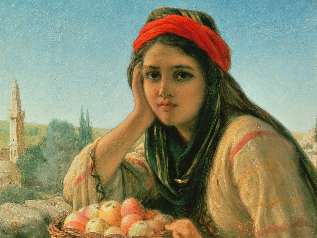 Syrische fruitverkoper door William Gale