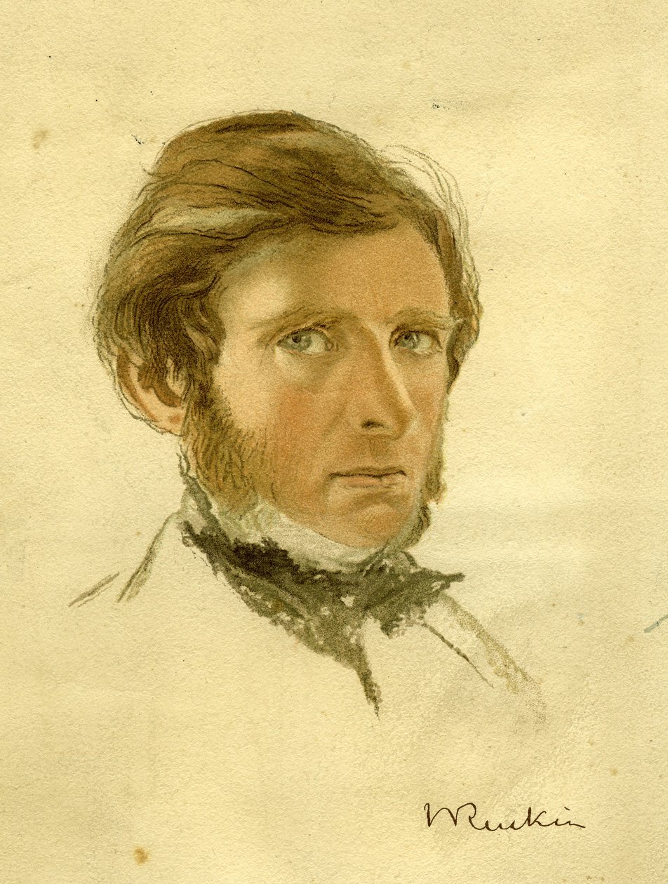 Portret van John Ruskin, ca. 1861 door William Gersham Collingwood