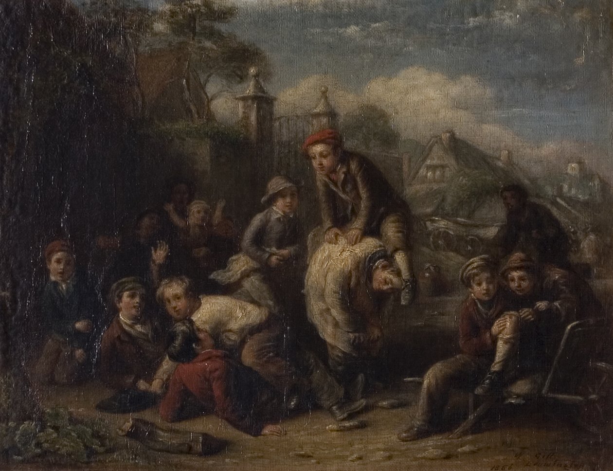 Hinkelen, 1856 door William Gill