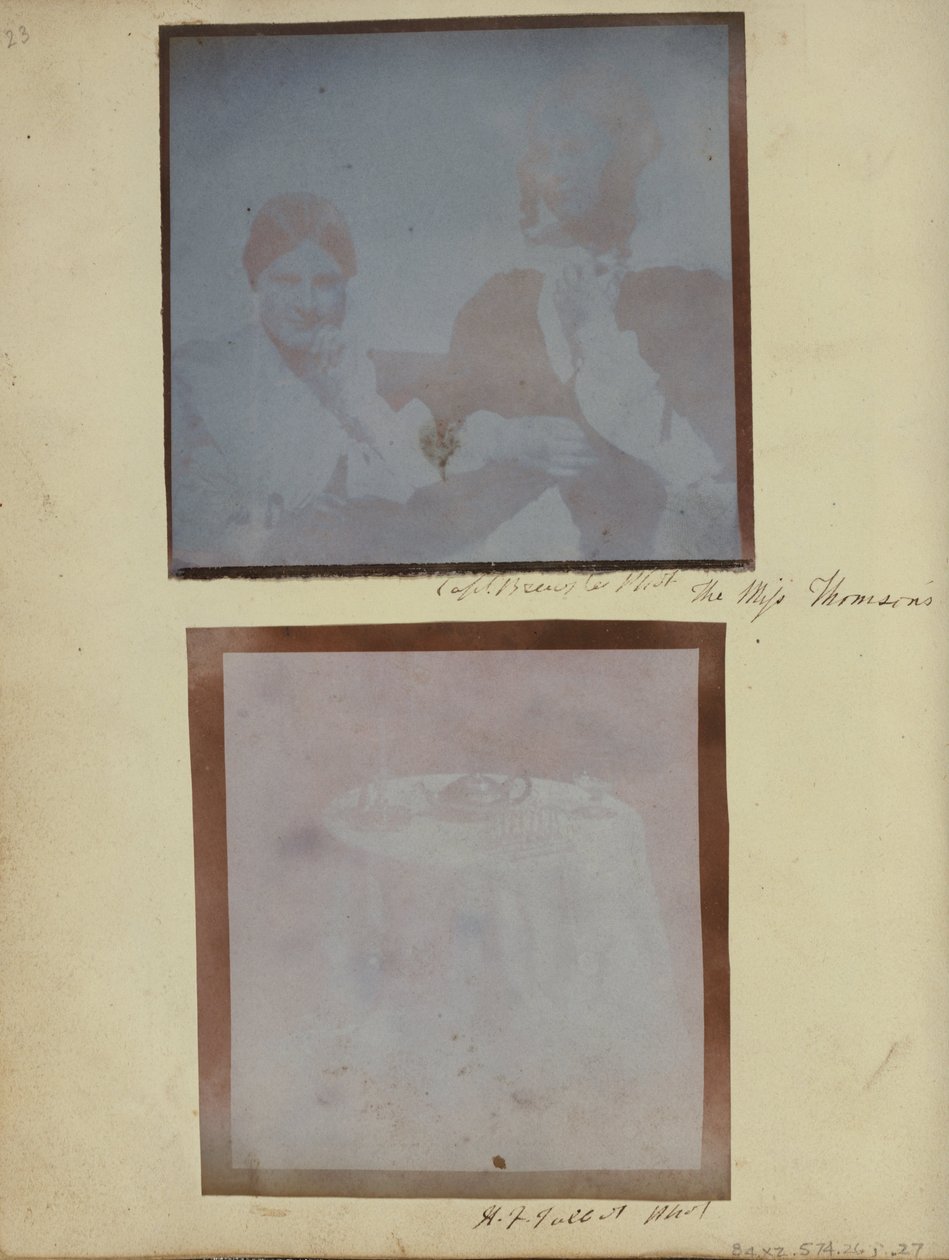 Tafelblad met servies door William Henry Fox Talbot