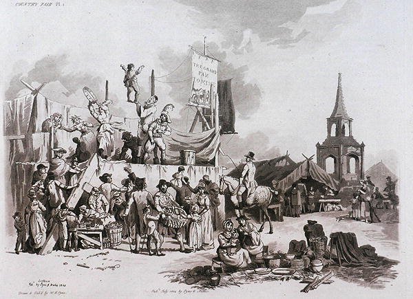 Kermis, uit Microcosm, Vol.II, gegraveerd door J. Hill, c.1806 door William Henry after Pyne