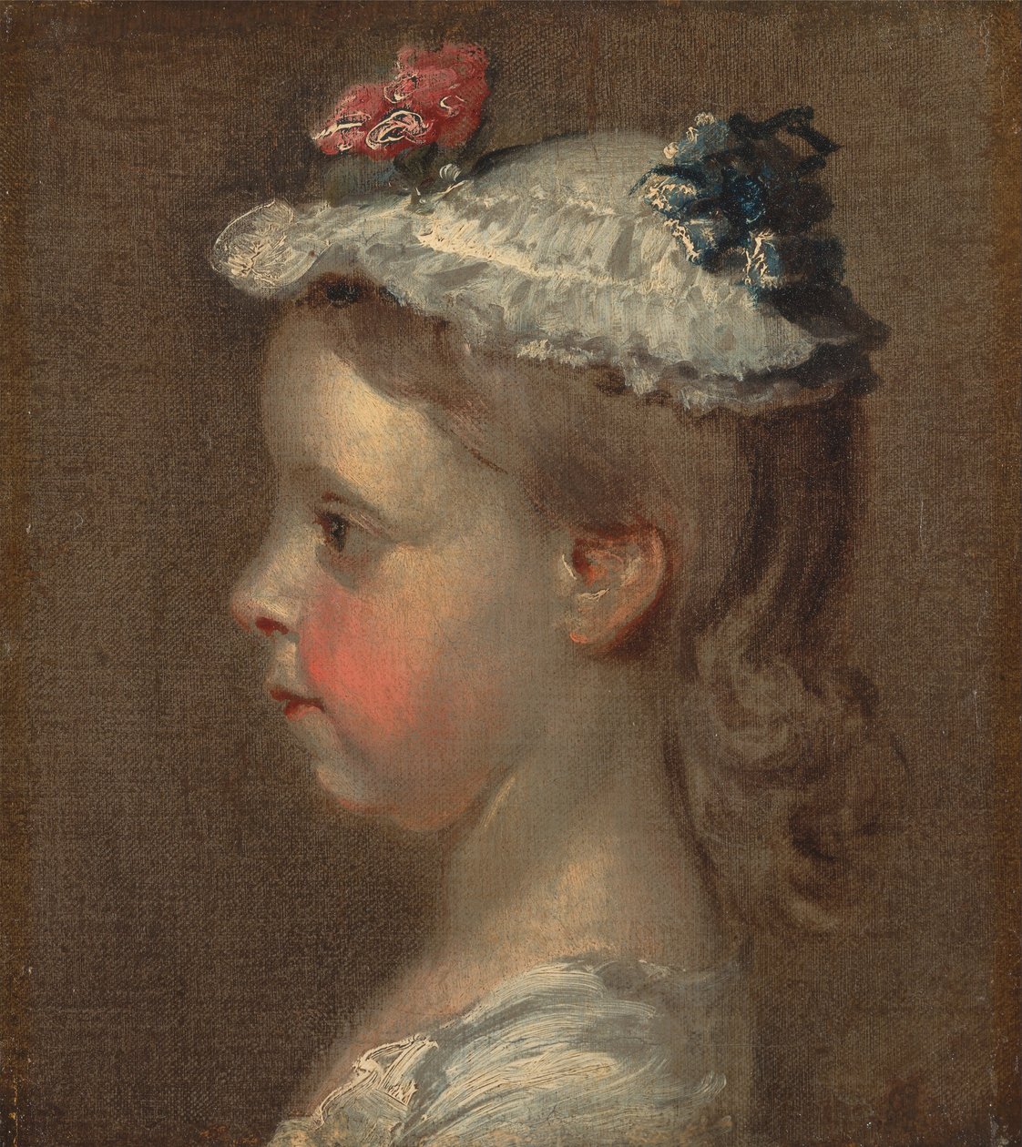 Studie van een Meisjeshoofd door William Hogarth