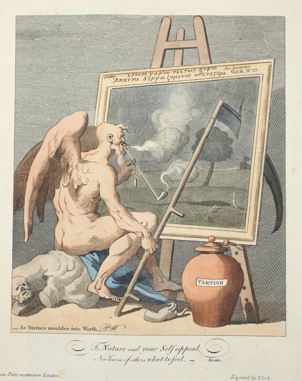 Tijd die een Schilderij Rookt, illustratie uit 