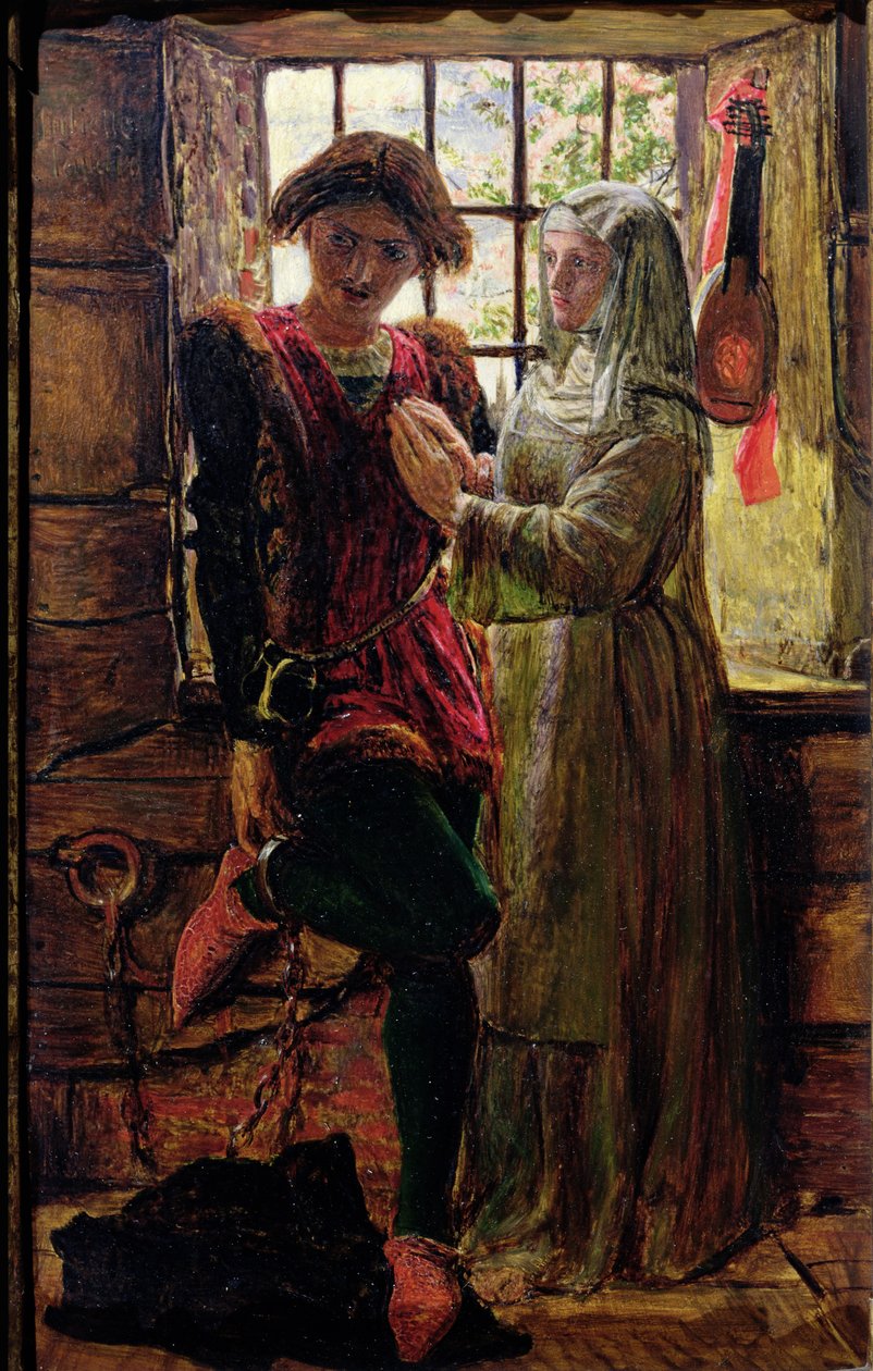 Claudio en Isabella (paneel) door William Holman Hunt