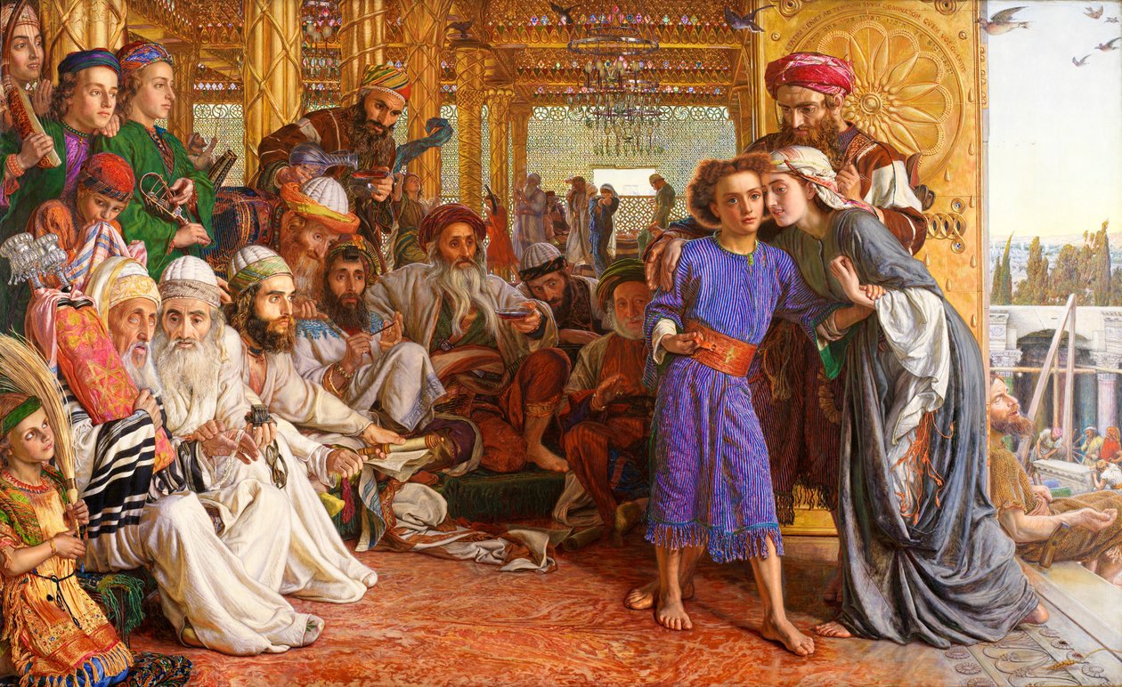 Het vinden van de Verlosser in de tempel door William Holman Hunt