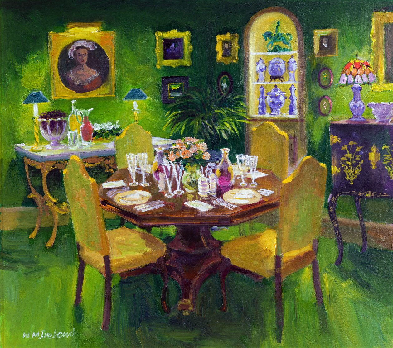 Dinerfeest door William Ireland