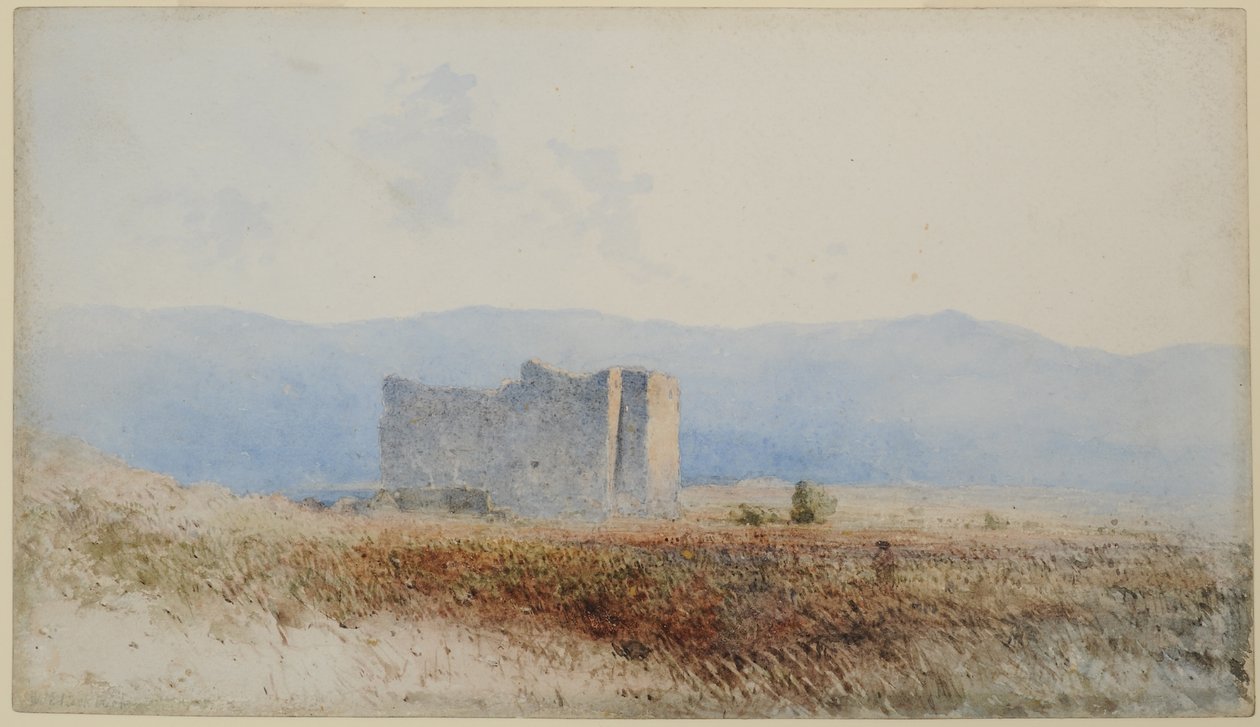 Buits Kasteel, nabij Bewcastle, 1840-58 door William James Blacklock
