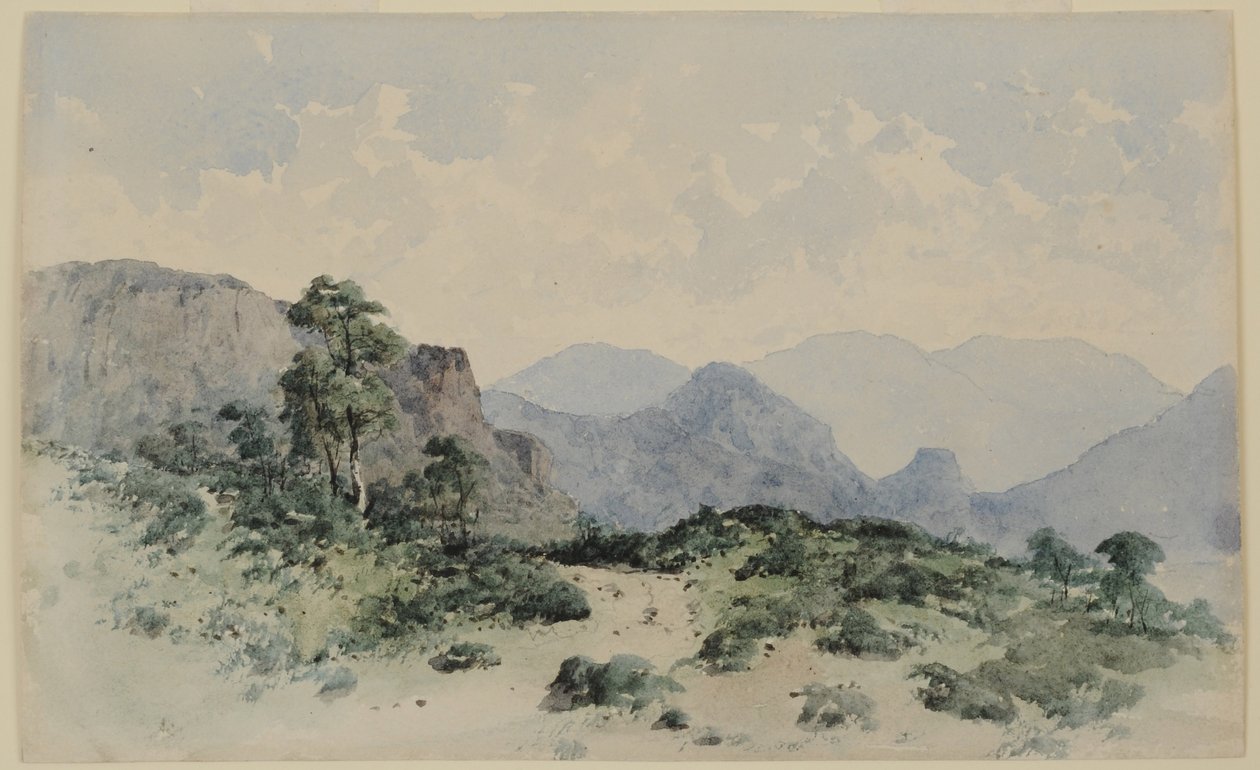 Lake District Fells, Borrowdale door William James Blacklock