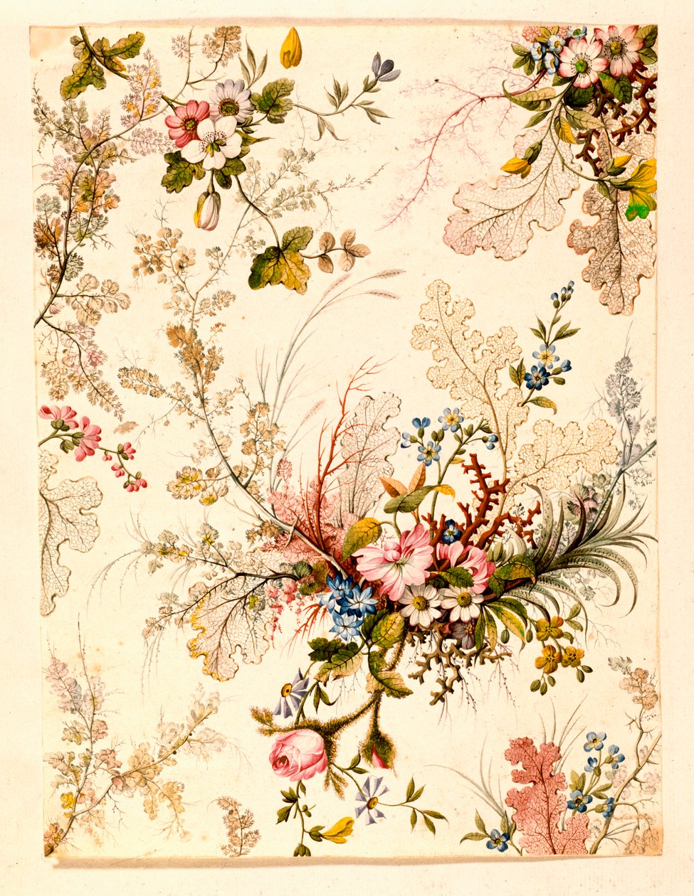 Marmeren schutblad (papier) door William Kilburn