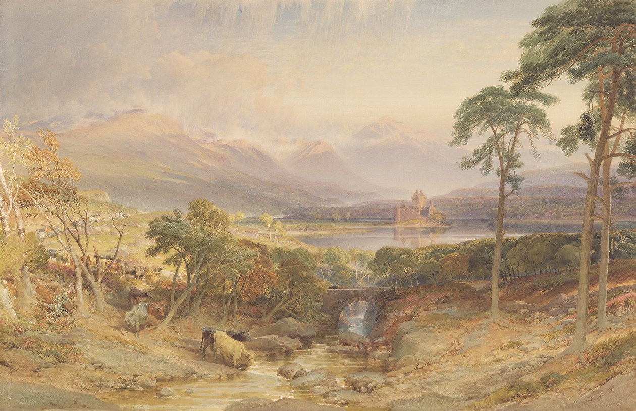 Kilchurn Castle, Argyllshire, 1865 door William Leighton Leitch