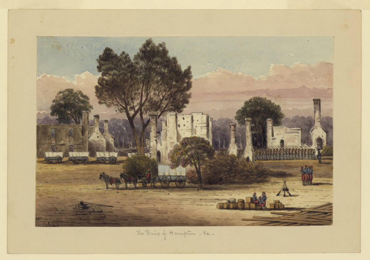De ruïnes van Hampton door William McIlvaine