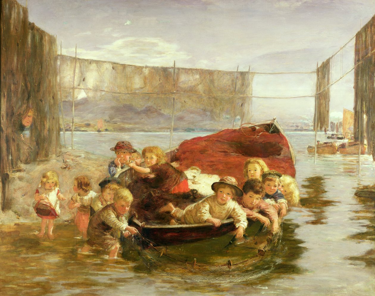 De jonge trawlers door William McTaggart