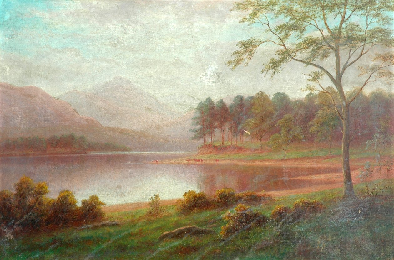 Browmill Point, Derwentwater, Cumberland door William Mellor