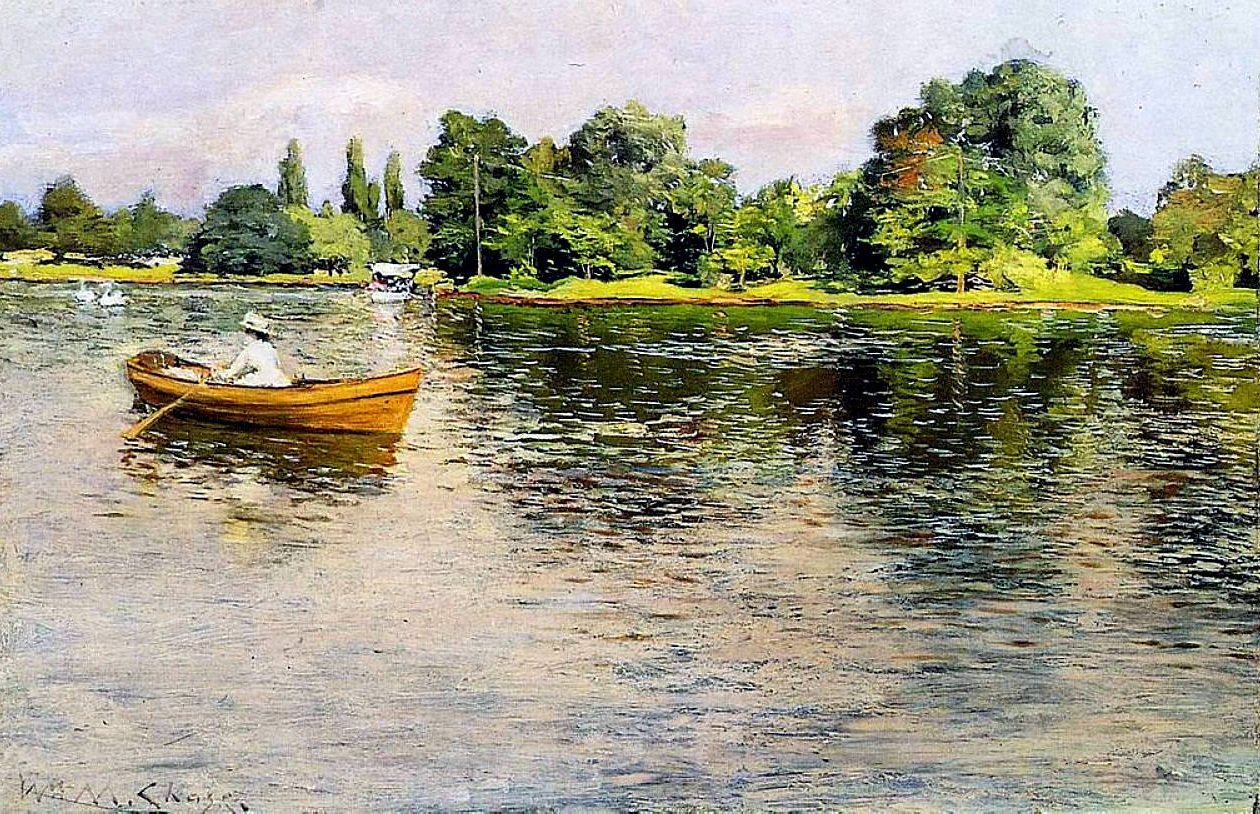 Zomertijd trekken naar de kust door William Merritt Chase