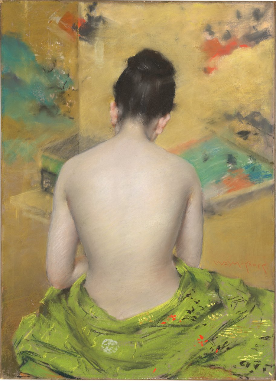 Achterkant van een Naakt door William Merritt Chase