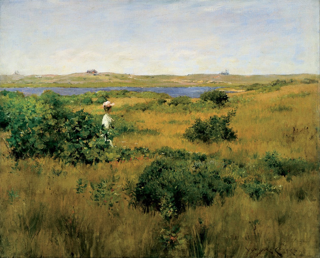 Zomer in Shinnecock Hills door William Merritt Chase