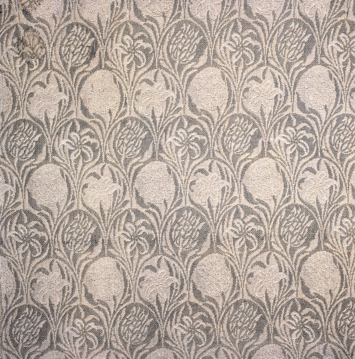 Gordijnfragment, Tulp en Lelie Ontwerp door William Morris