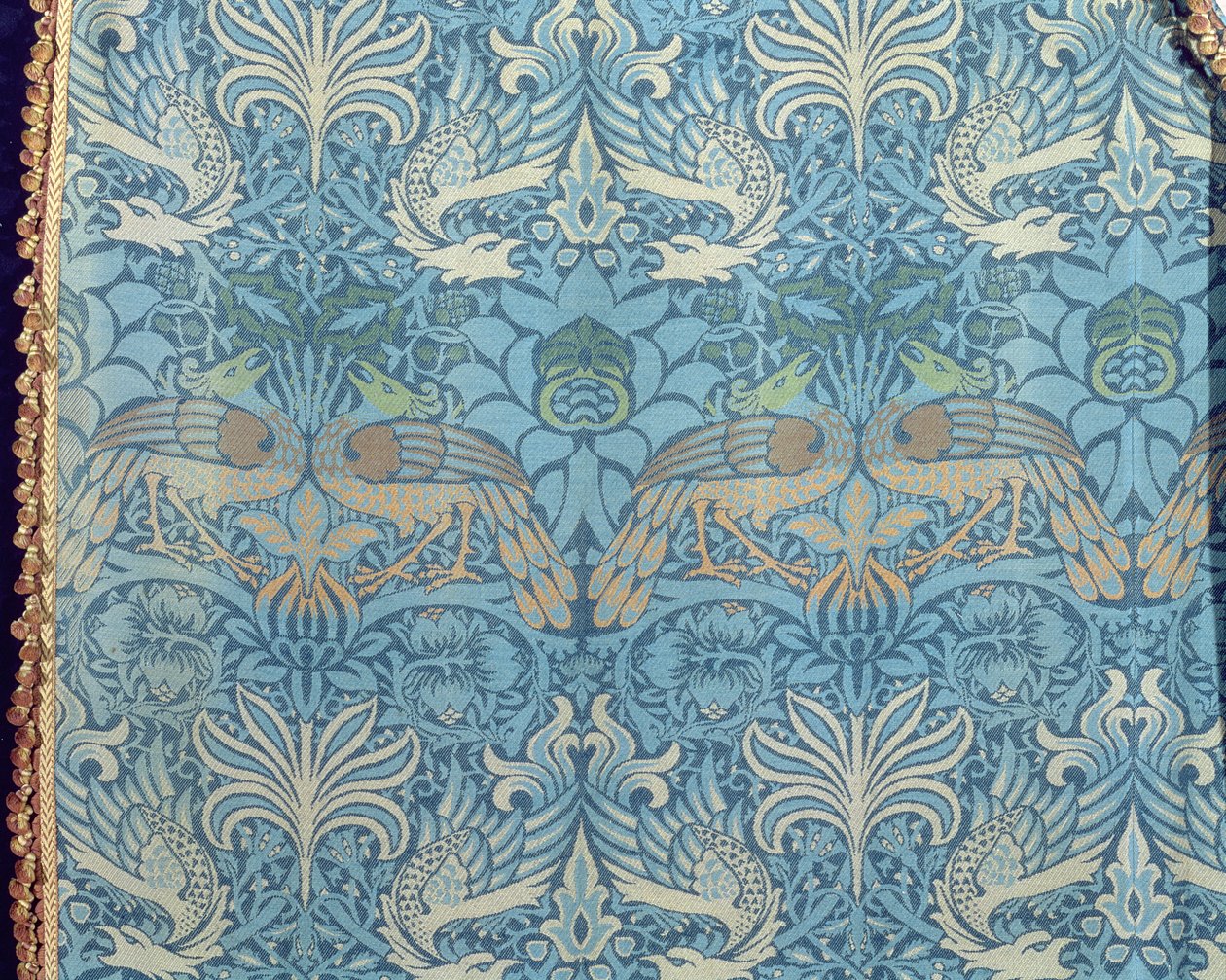 Pauw en Draak, 1878 (detail) door William Morris