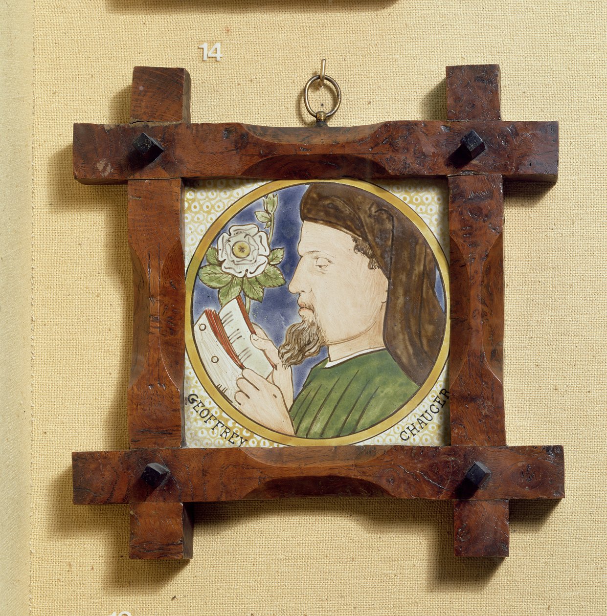 Portret van Geoffrey Chaucer (c.1340-1400) door William Morris