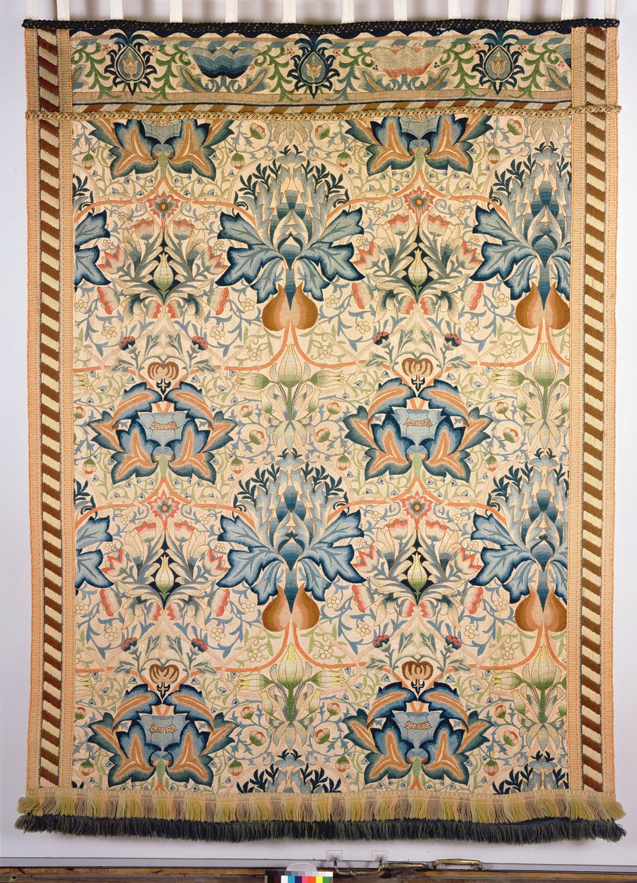 De Artisjok geborduurde wandkleed, gemaakt door mevrouw Godman, 1877 door William Morris