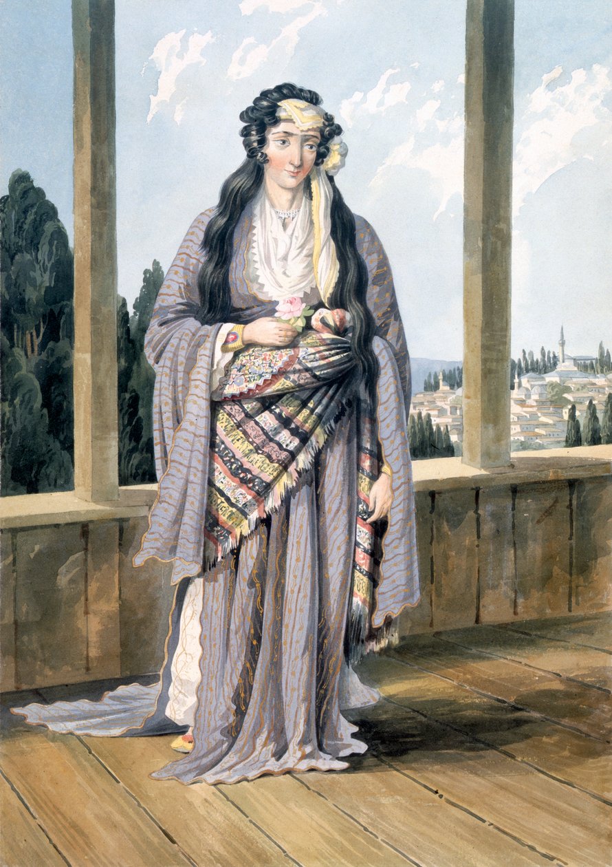 Een Armeense vrouw in Constantinopel, 1823 door William Page