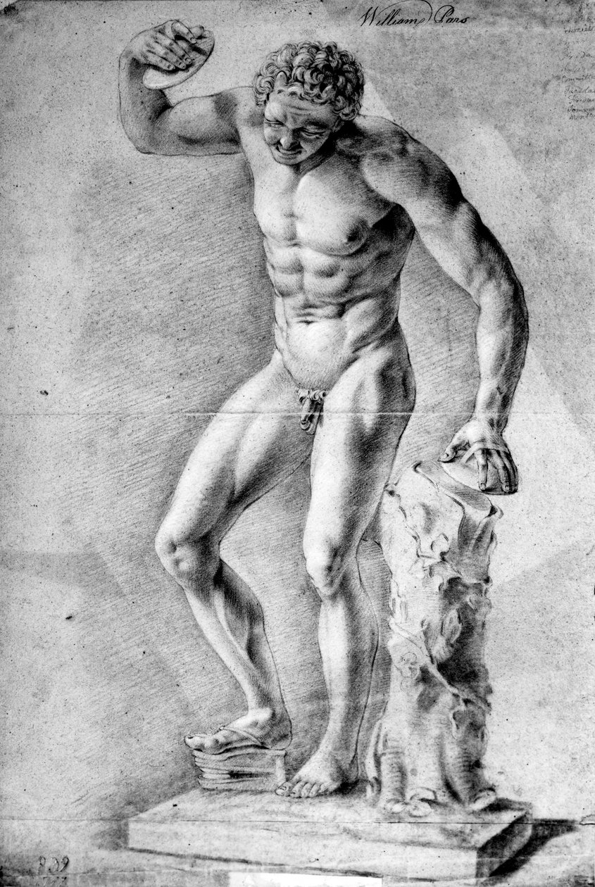 Studie van een Bekkenspeler door William Pars