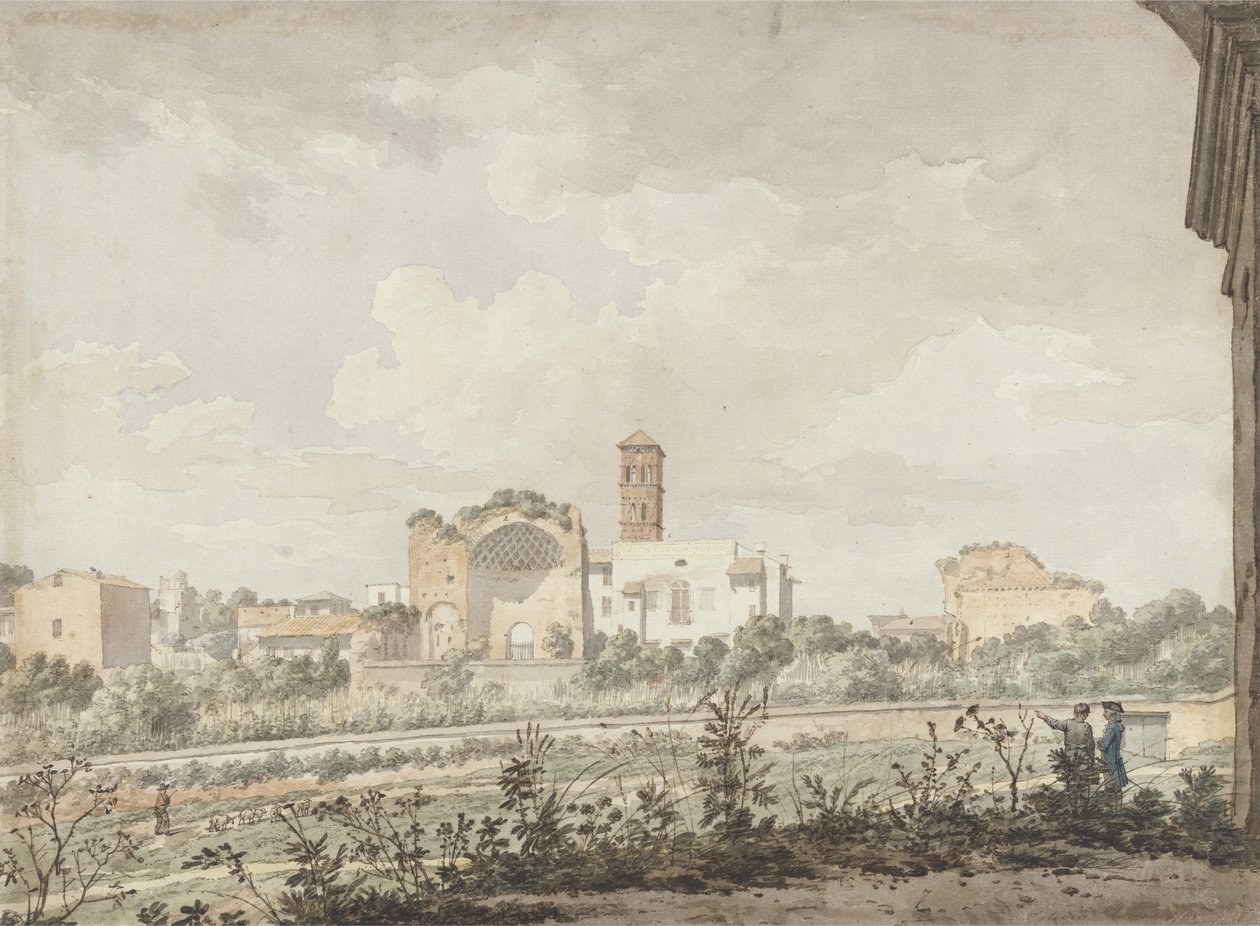 Tempel van Venus en Rome, Rome, 1781 door William Pars