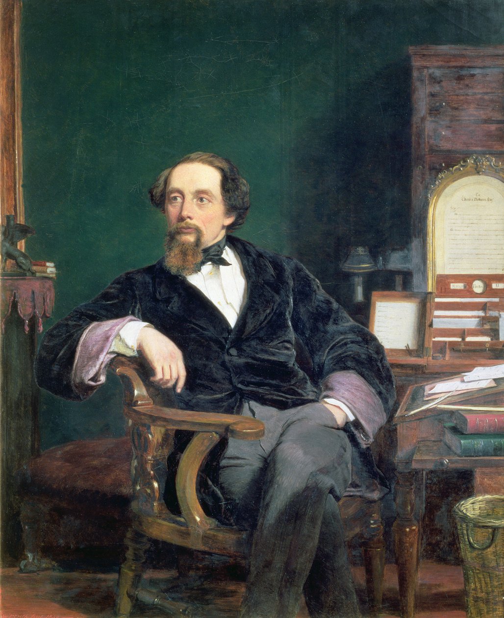 Portret van Charles Dickens door William Powell Frith