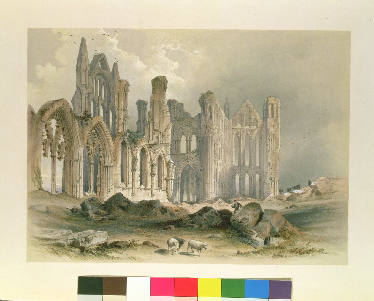Whitby Abbey vanuit het Noordoosten, uit 