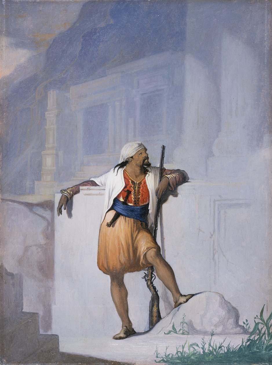 De wachtpost, ca. 1872 door William Rimmer