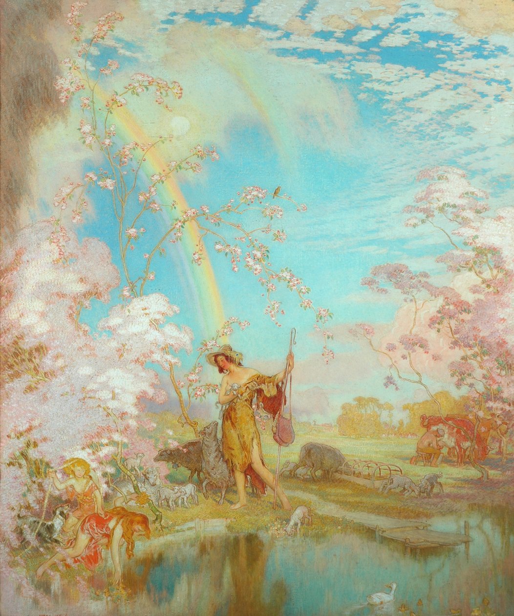 Lentebloesems door William Shackleton