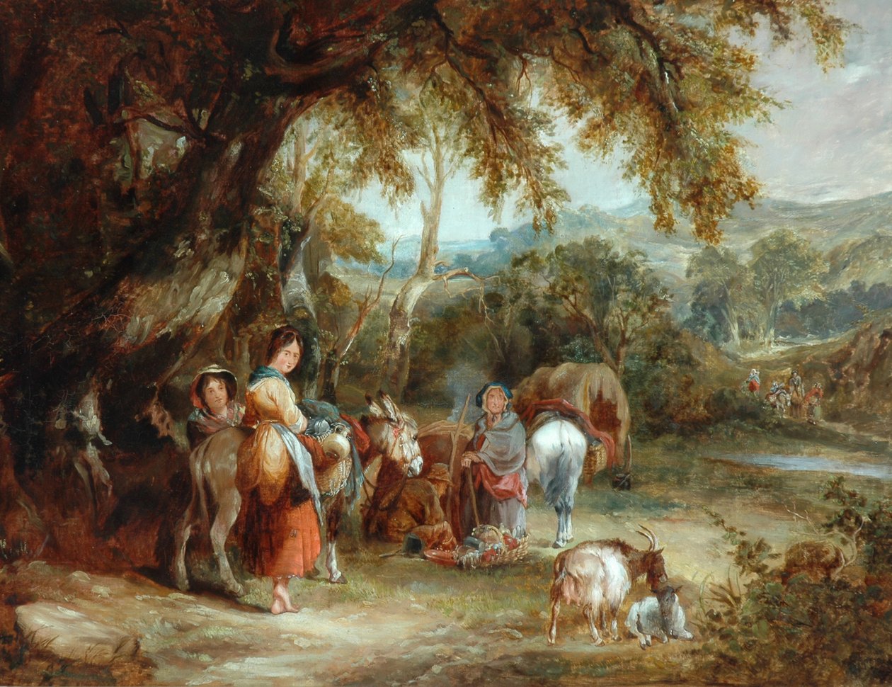 Een zigeunerkamp, 1788 door William Shayer