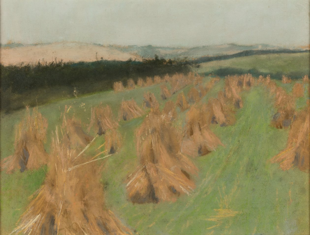 Korenveld door William Edward Stott