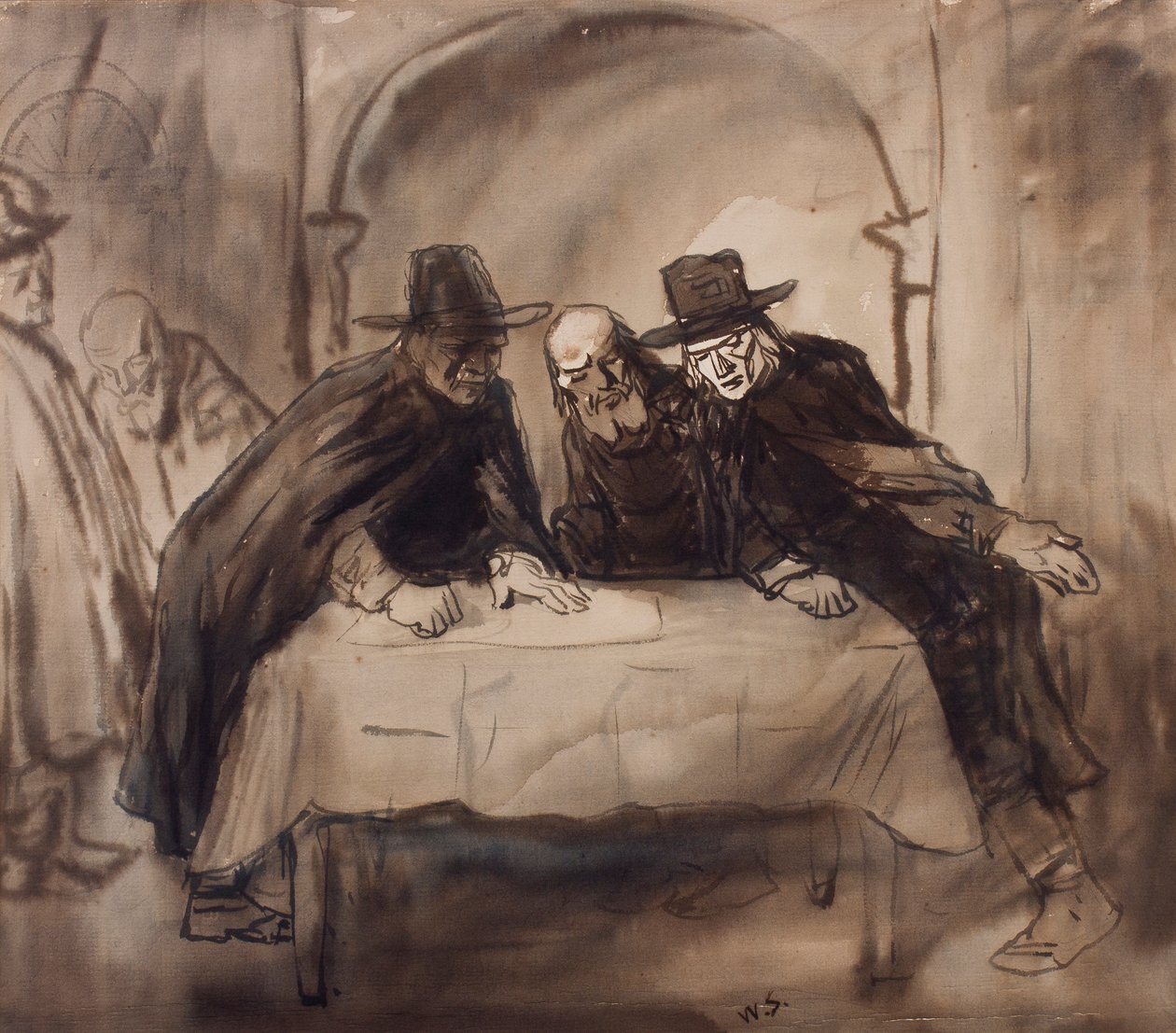 Een samenzwering, ca. 1905 door William Strang