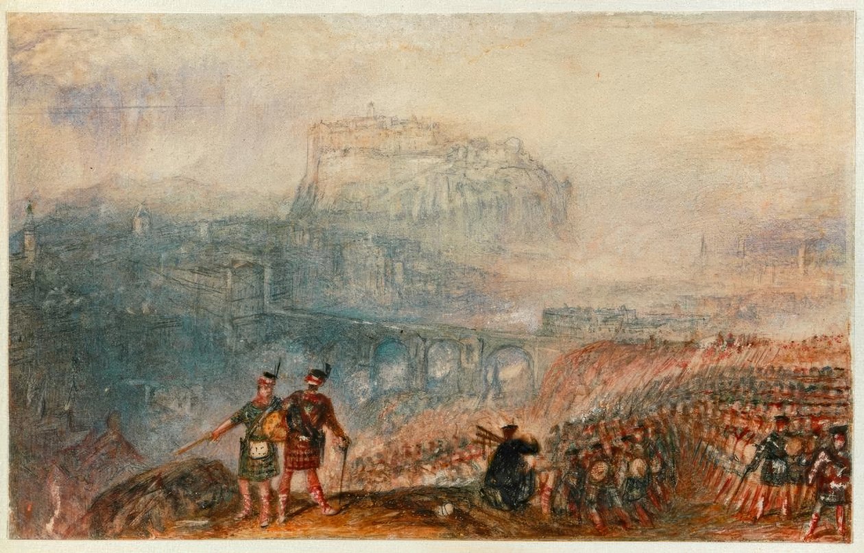 Edinburgh Castle: Mars van de Hooglanders door Joseph Mallord William Turner
