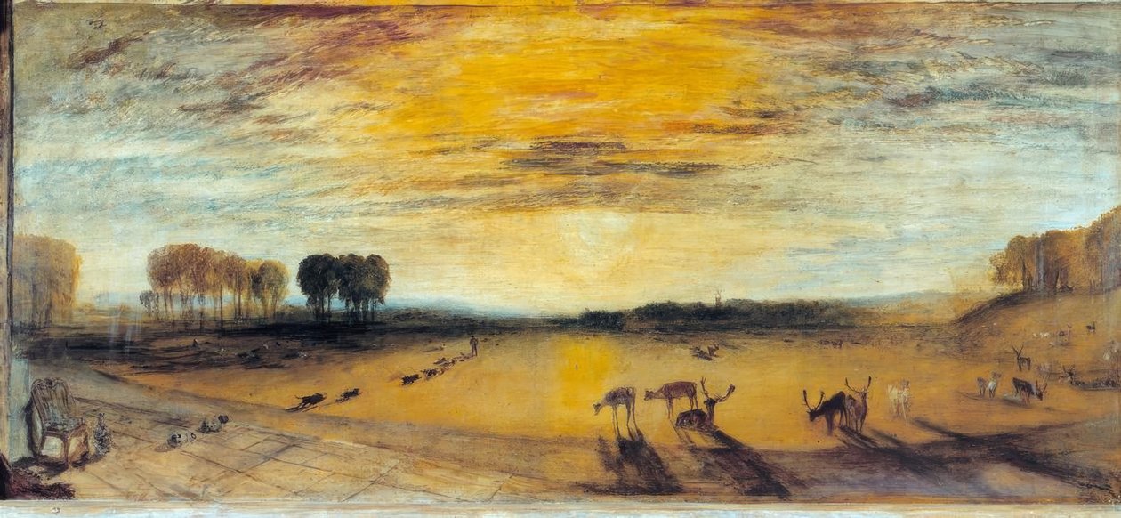 Petworth Park: Tillington Kerk in de verte door Joseph Mallord William Turner