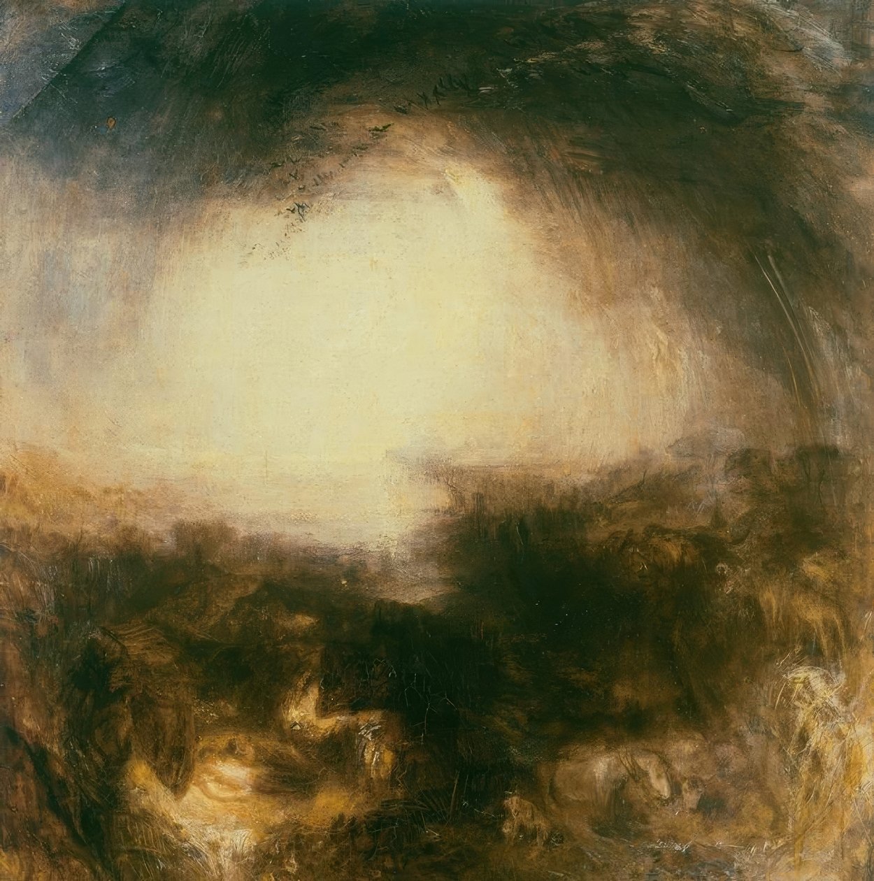 Schaduw en duisternis – De avond na de zondvloed door Joseph Mallord William Turner