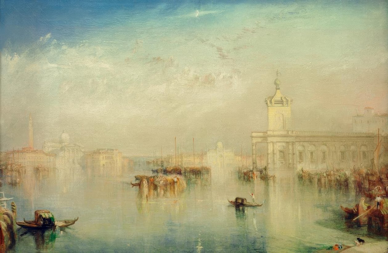 De Dogana, San Giorgio, Citella, vanaf de trappen van de Eur door Joseph Mallord William Turner